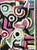 Vintage Geometric Vibrant Terry J Frid Oil on Canvas For Sale - Image 15 of 17