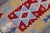 1960s 1960s Southwestern Style Hand Knotted Geometric Design Oushak Kilim Runner Rug For Sale - Image 5 of 11
