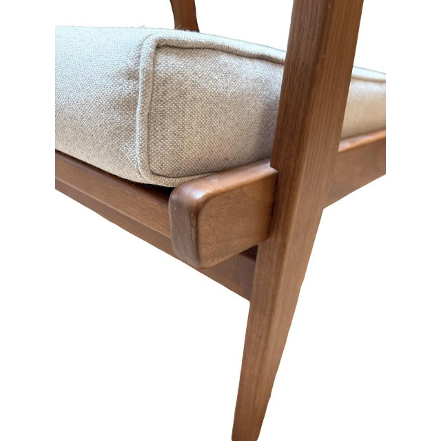 Jens Risom "Jens" Walnut Lounge Chair for Design Within Reach For Sale - Image 12 of 16