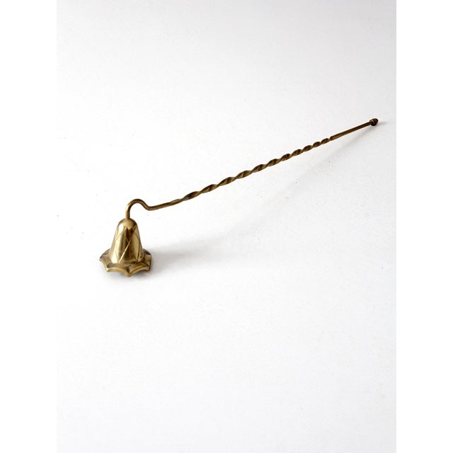 Vintage Brass Candle Snuffer With Twisted Handle For Sale - Image 12 of 12