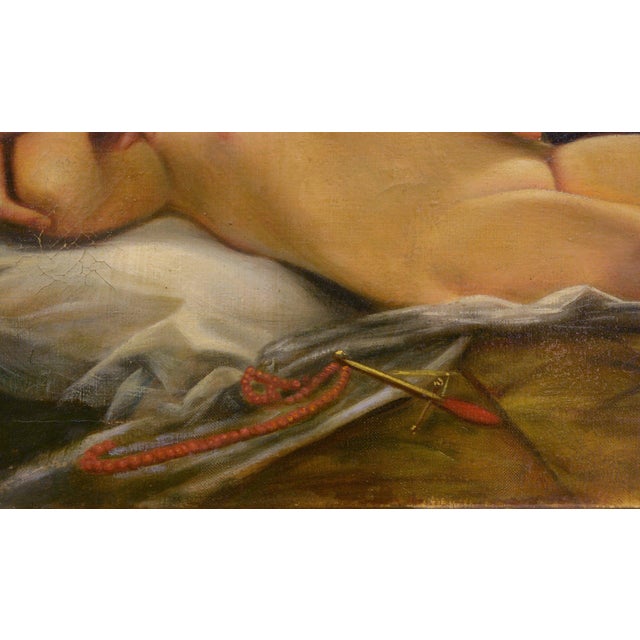 Nicola De Marco, Mother with a Sleeping Child, Oil on Canvas, Framed For Sale - Image 3 of 7