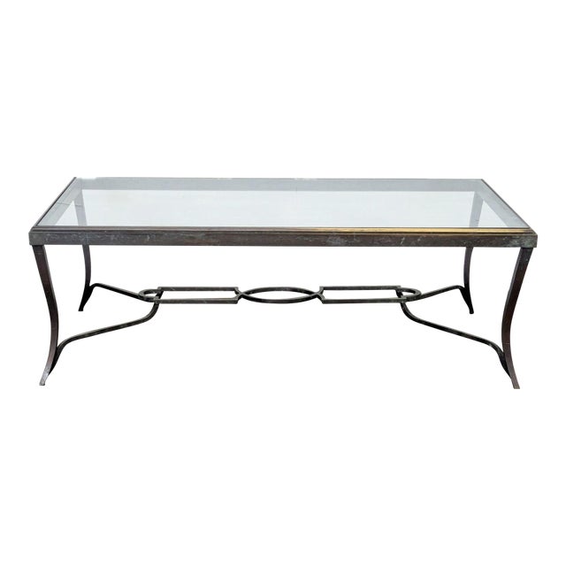 Carole Gratale Inc. Wrought Iron Coffee Table For Sale