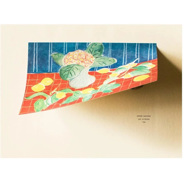 Modern 1940s After Henri Matisse "Lemons", First Edition Period Swiss Lithograph For Sale - Image 3 of 8