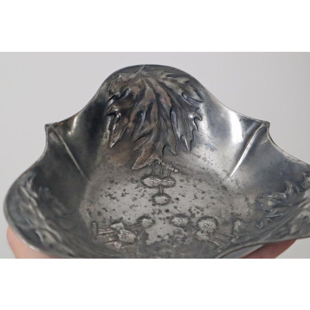 Art Nouveau Bowl with Thistles and Leaves from Bing & Gröndahl, Denmark, 1900s For Sale - Image 13 of 14