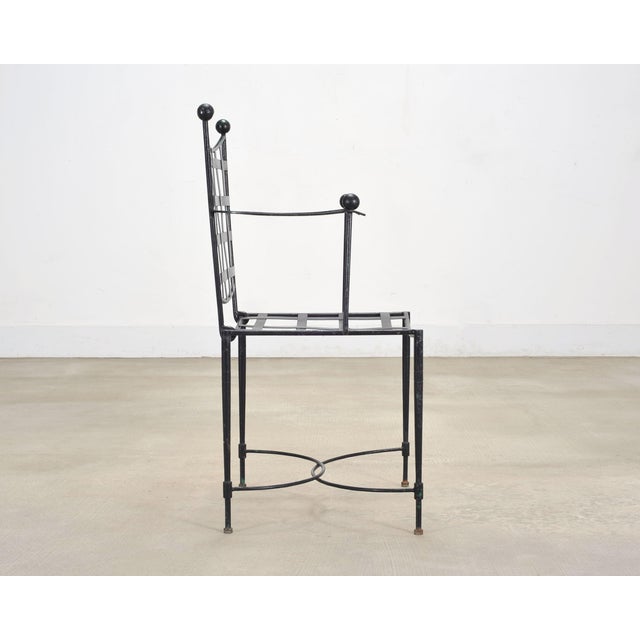 Mario Papperzini Mid-Century Amalfi Iron Patio Garden Armchair For Sale In Sacramento - Image 6 of 18