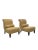 Offered is a pair of scroll back slipper chairs designed by Barbara Barry for Baker Furniture. Circa 1990 Dimensions: 35”...