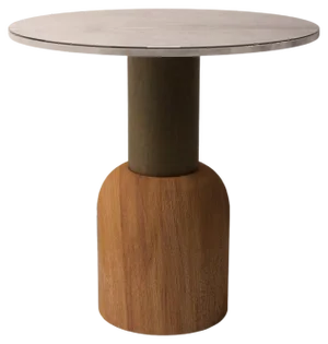 Serenity Fusion 50 Table in Iroko Wood by Alabastro Italiano