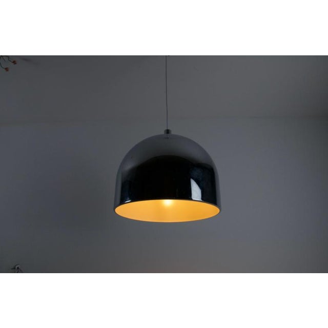 Metal Vintage German Chrome Pendant Lamp from Staff, 1970s For Sale - Image 7 of 9