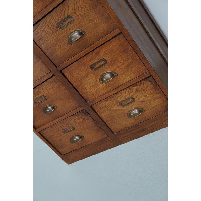 Vintage Dutch Oak Apothecary, 1930s For Sale - Image 4 of 16