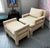 Milo Baughman Vintage 1970’s Milo Baughman Upholstered Chair and Ottoman Set For Sale - Image 4 of 11