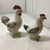 Shabby Chic 1980s Blue Ridge Pottery Rooster Hen Chicken Salt and Pepper Shaker Set- a Pair For Sale - Image 3 of 7