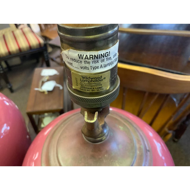 Late 20th Century 20th Century Pair of Wildwood Lamps For Sale - Image 5 of 7