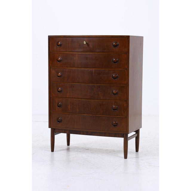 Mid-Century Danish Wooden Chest of Drawers, 1960s For Sale - Image 4 of 12