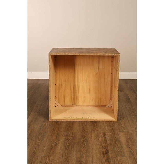 Mid 20th Century Thayer Coggin Milo Baughman Mid Century Modern Burl Wood Cube Side Table For Sale - Image 16 of 18