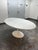 2010s Room & Board Eero Saarinen Style Oval Marble Dining Table For Sale - Image 5 of 13