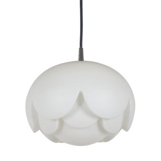 Artichoke Pendant Lamp in Opal Glass from Peill & Putzler, 1974 For Sale