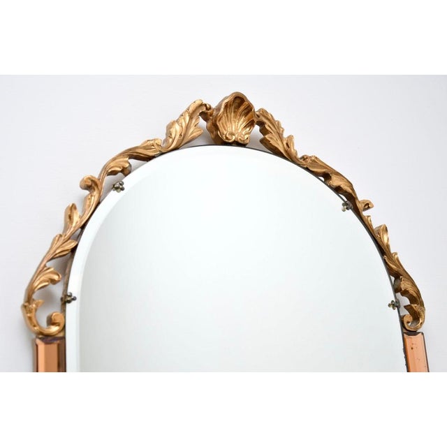 A beautiful and very interesting vintage art deco period decorative mirror, made from clear and peach bevelled glass. This...