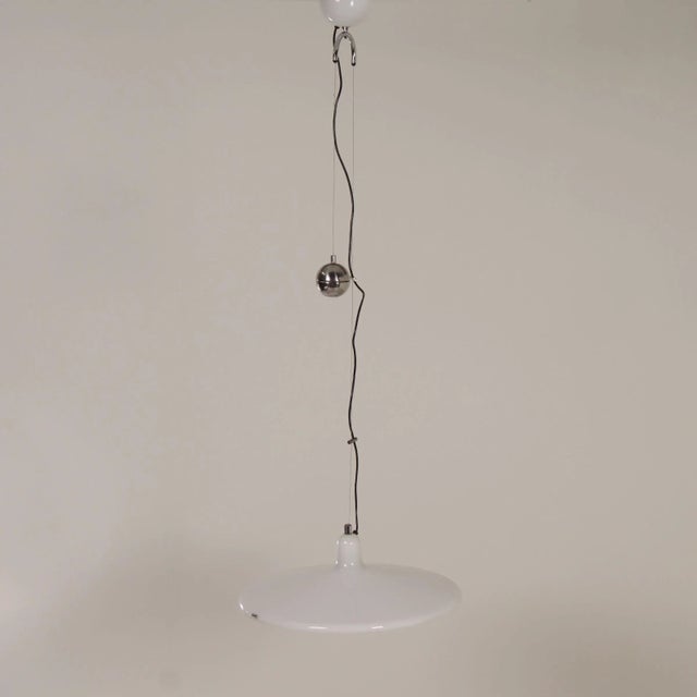 Plastic Large Manta Pendant by Franco Bresciani for Guzzini, 1970s For Sale - Image 7 of 15