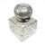 Rococo Crystal and Silver Inkwell, Germany, 1890s, in Very Good conditions. Designed before 1890