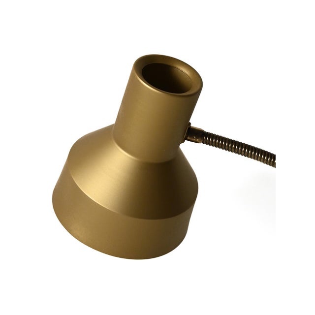 1960s Scandinavian Floor Lamp in Brass and Chromed Metal, 1970s For Sale - Image 5 of 9