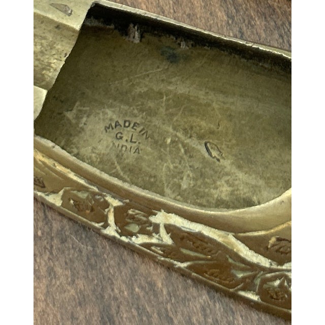 Set of Three Vintage Brass Shoe-Shaped Pocket Ashtrays Made in G. L. India For Sale - Image 18 of 18