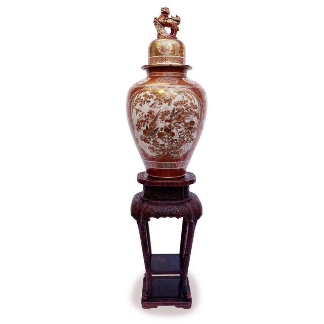 Large Meiji Kutani Porcelain Vase, Late 1800s For Sale - Image 12 of 12