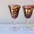 Mid-Century Modern Late 20th Century Blown Tortoiseshell Dichroic Glass Flared Wine Goblets - Set of Four For Sale - Image 3 of 6