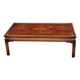 Mid-Century American Crotch Mahogany Coffee Table For Sale