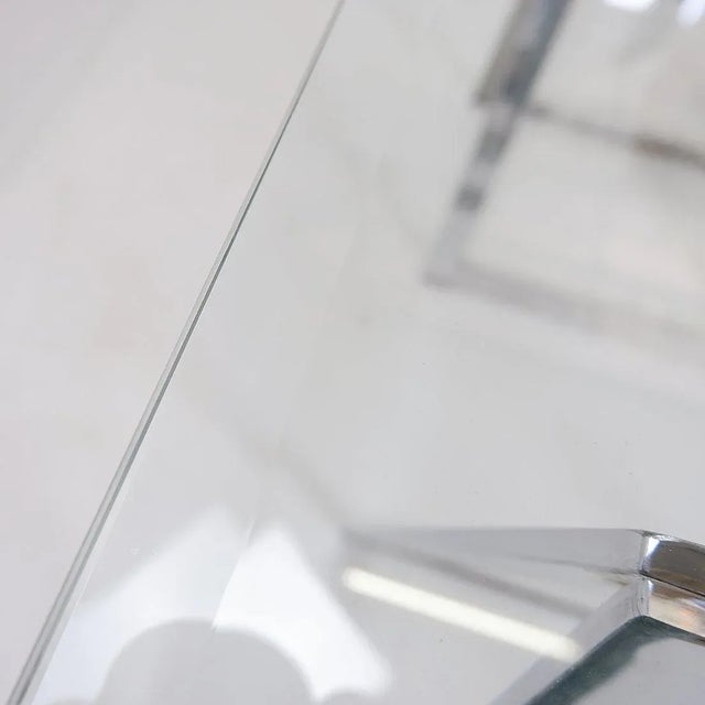 Vintage Chrome Trestle Desk, 1970s For Sale - Image 13 of 14