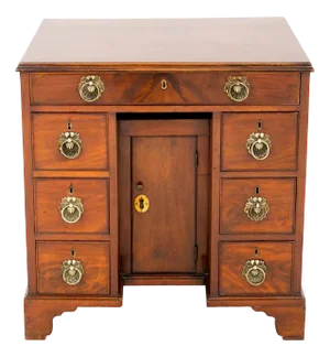 18th Century Georgian Mahogany Knee Hole Desk