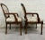 Late 20th Century Vintage Dongguan French Louis XVI Style Armchairs or Bergere Chairs - Pair For Sale - Image 5 of 12