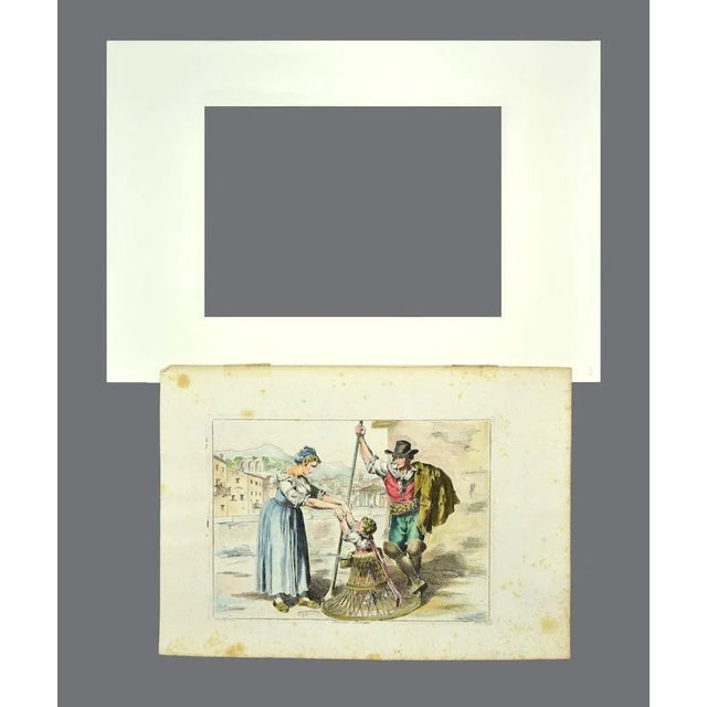 Roman Costume is an original hand-colored etching artwork realized by Bartolomeo Pinelli in 1819. Signed by the artist on...