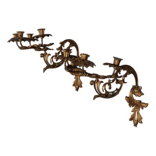 Baroque Style Wall Lights, Set of 2 For Sale