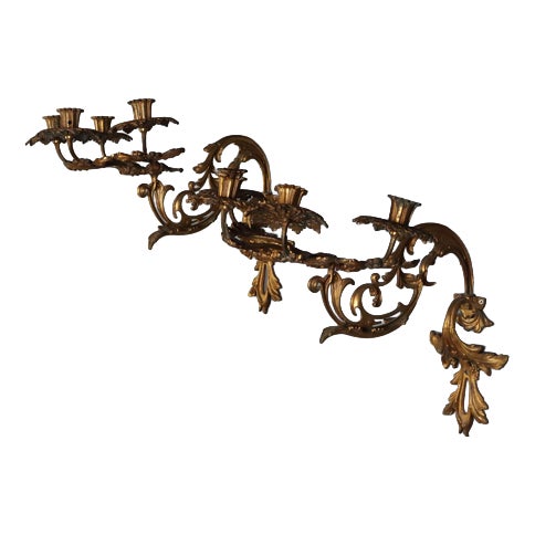 Baroque Style Wall Lights, Set of 2 For Sale