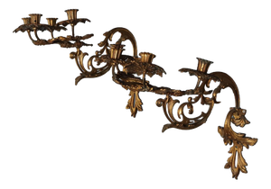 Baroque Style Wall Lights, Set of 2