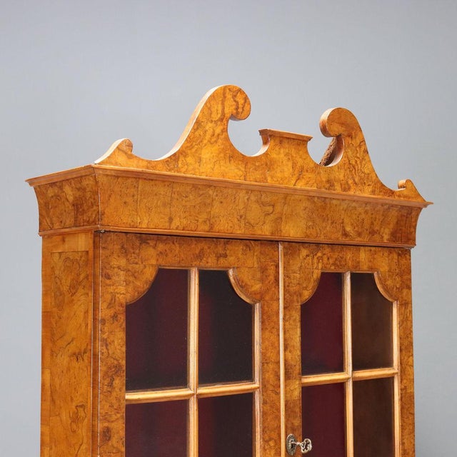 Trumeau in Walnut and Walnut Burl For Sale - Image 4 of 14