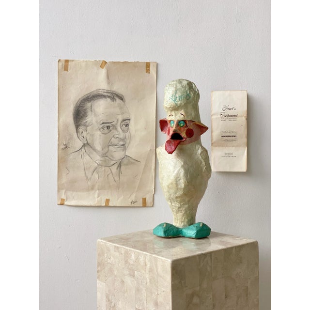 Vintage Folk Art Henri's Restaurant Paper Maché "Florida Money" Bank, Circa 70s-80s For Sale - Image 13 of 13