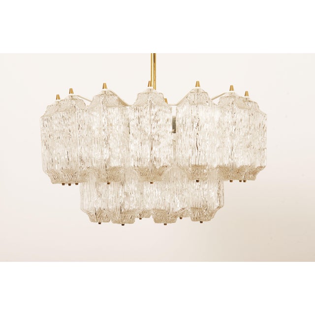 Ice Glass Chandelier from Stölzle, Austria, 1960s For Sale - Image 10 of 18