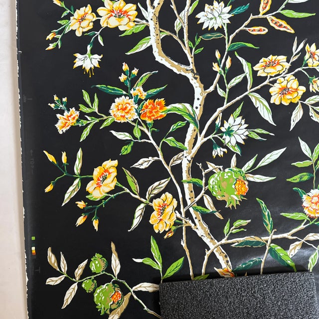 Brunschwig & Fils Wallpaper 25 Rolls Fleurs De Chine Pattern For Sale - Image 4 of 6