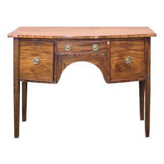 Vintage Western Natural Wood Brandy Board Sideboard Console Table For Sale
