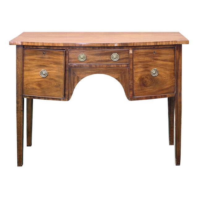 Vintage Western Natural Wood Brandy Board Sideboard Console Table For Sale