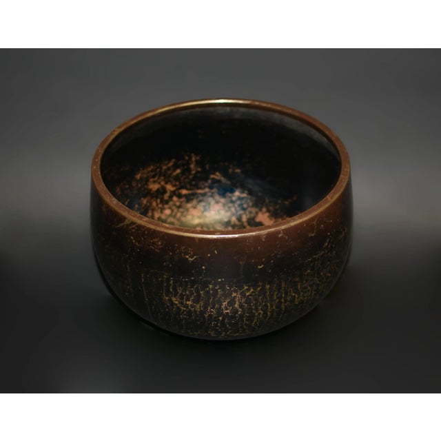 Japanese Antique Rose Gold Japanese Singing Bowl For Sale - Image 3 of 11