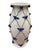 Italian Vintage Italian Hand-Crafted Ceramic Lattice & Cobalt Blue Rose Urn Vase For Sale - Image 3 of 12