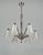 Hettier & Vincent Hettier & Vincent French Art Deco Molded Glass & Nickeled Bronze Chandelier - 1930s For Sale - Image 4 of 15