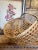 1970s Vintage Bamboo Woven Basket For Sale - Image 4 of 7