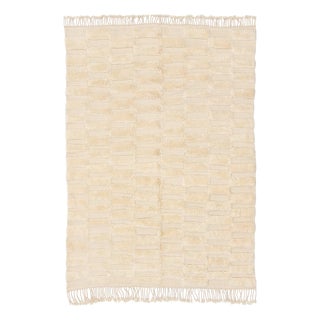 Hand-Knotted Wool Rug by Azele Studio For Sale