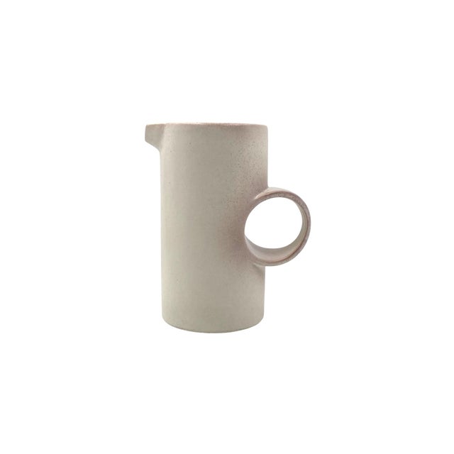 Mid-Century Modern Modern Italian White Ceramic Vase, 1980s For Sale - Image 3 of 18