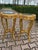 1980 French Louis XVI Gold Beech Black Marble Side Tables-Pair For Sale - Image 10 of 18