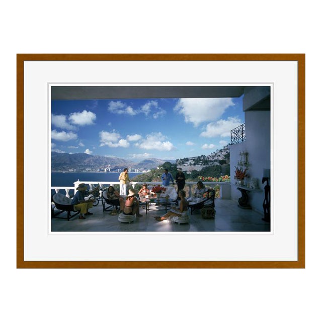 Guests at Villa Nirvana 1978 by Slim Aarons Framed C-Print For Sale