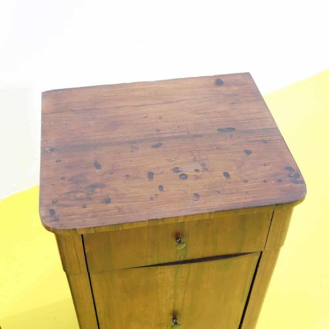 Restoration Nightstands in Walnut with Drawer and Door For Sale - Image 3 of 13